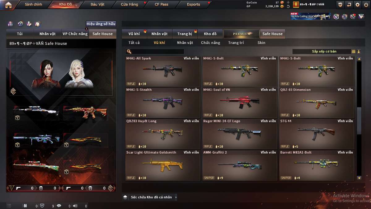 shop acc cf uy tin gia re